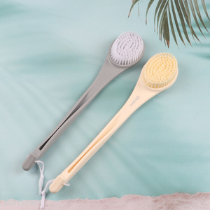 Good Quality Plastic Handle Double Sided Bath Brush Body Scrubber