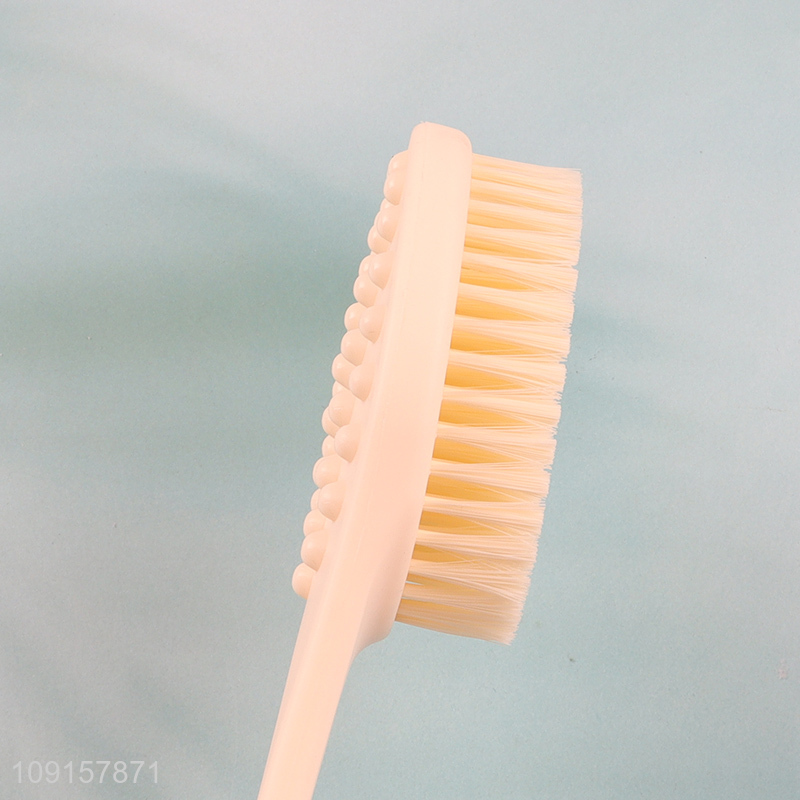 Good Quality Plastic Handle Double Sided Bath Brush Body Scrubber