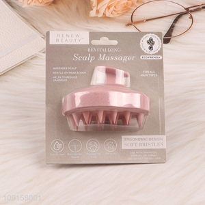 Wholesale Scalp Massager Shampoo Brush Dandruff Cleaning Brush with Soft Bristles