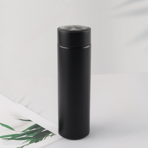 Top selling black stainless steel display temperature insulated vacuum cup wholesale