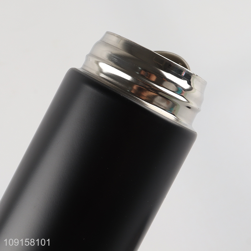 Top selling black stainless steel display temperature insulated vacuum cup wholesale