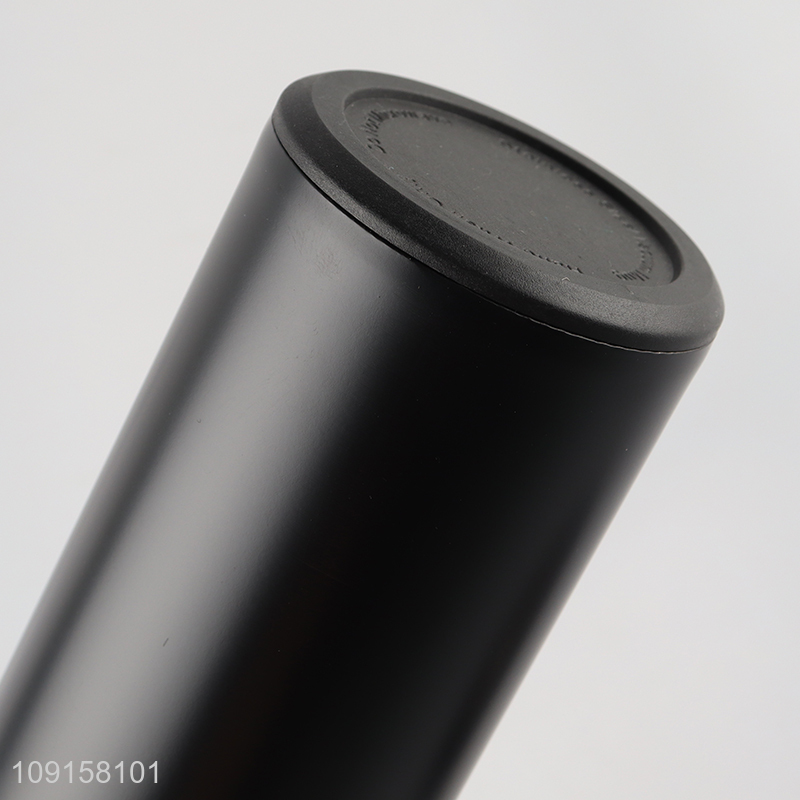 Top selling black stainless steel display temperature insulated vacuum cup wholesale