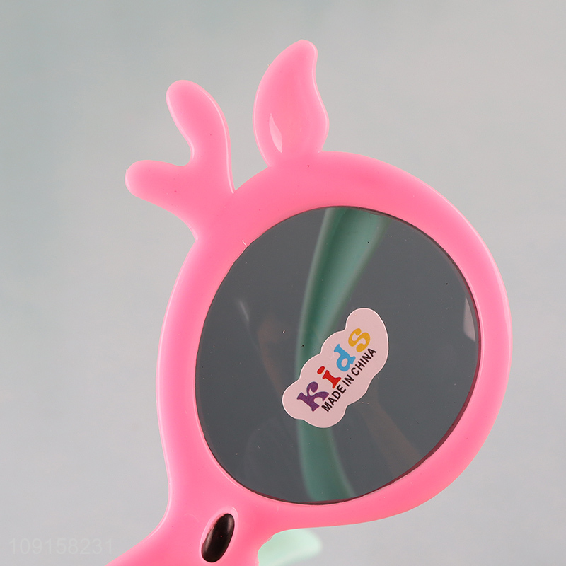 Best selling pink plastic girls kids sunglasses for outdoor