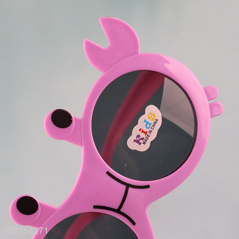 Most popular crab shape kids cartoon plastic sunglasses