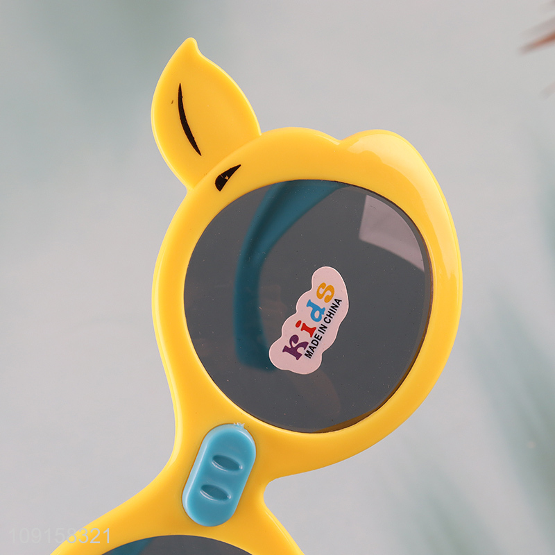 Latest products cartoon kids outdoor eye protection plastic sunglasses