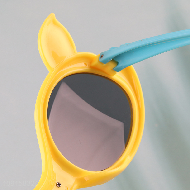 Latest products cartoon kids outdoor eye protection plastic sunglasses
