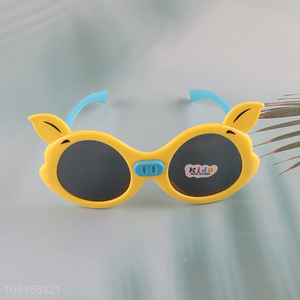 Latest products cartoon kids outdoor eye protection plastic sunglasses