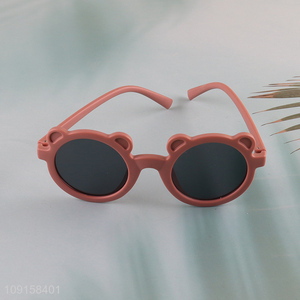 Top products cartoon bear shape children plastic glasses for sale