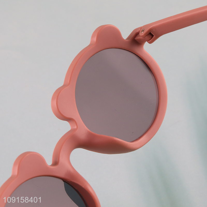 Top products cartoon bear shape children plastic glasses for sale