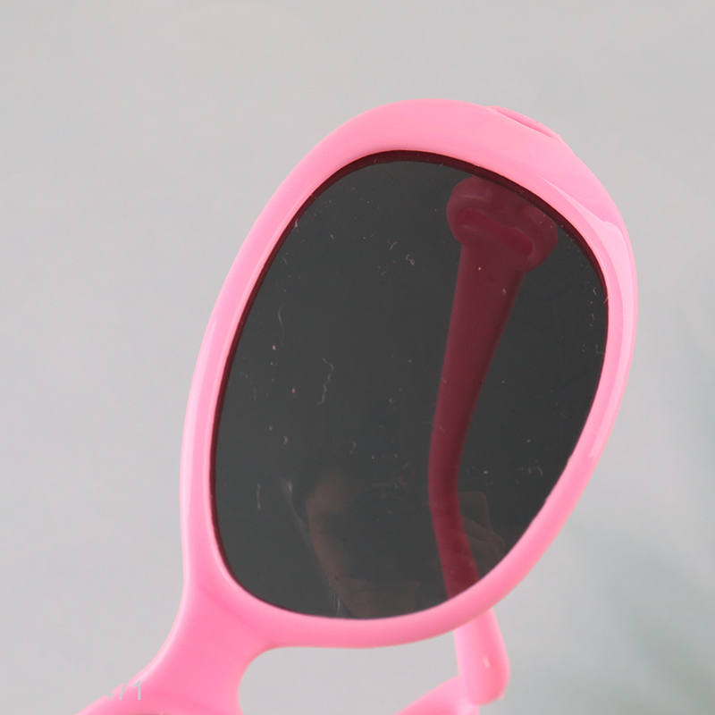 Top sale pink girls children outdoor summer plastic sunglasses