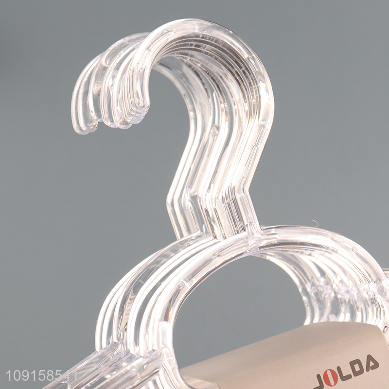 China products 10pcs household plastic clothes hanger for sale