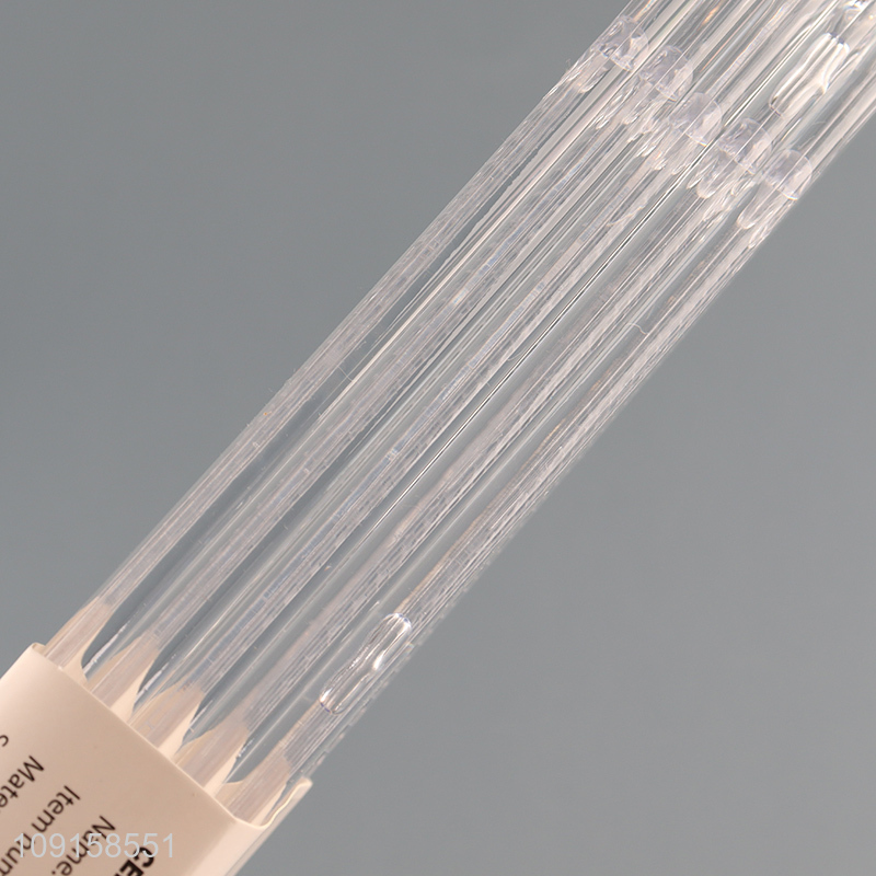 Hot selling 5pcs plastic transparent clothes hanger coat hanger