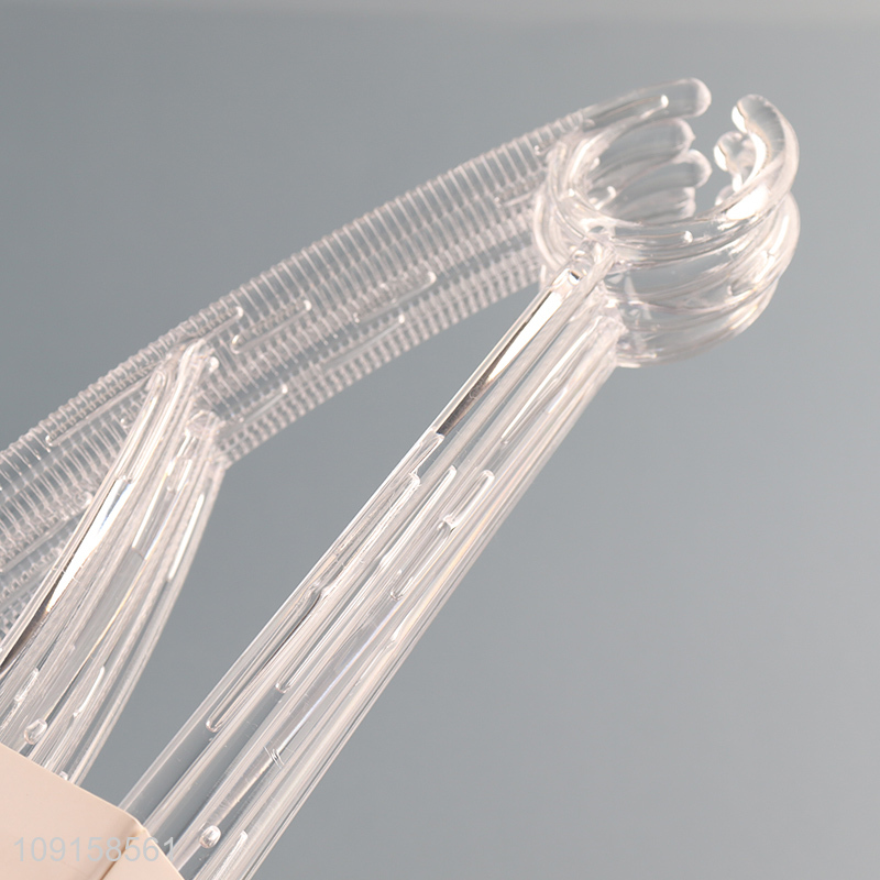 Top selling transparent 5pcs household clothes hanger coat hanger