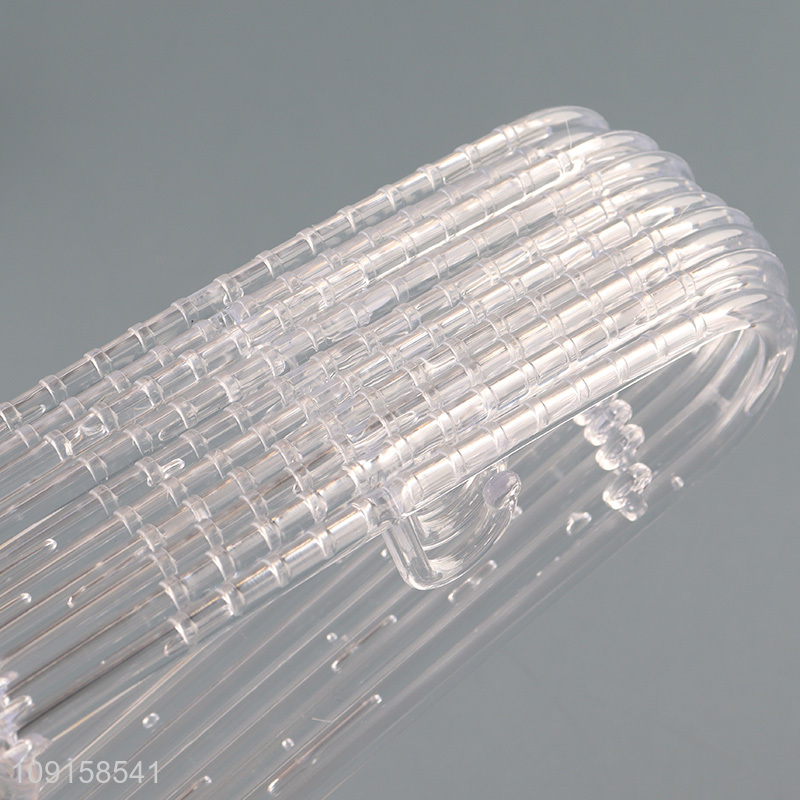 China products 10pcs household plastic clothes hanger for sale