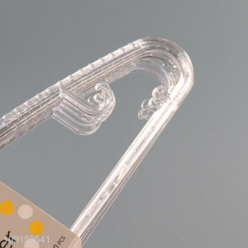 China products 10pcs household plastic clothes hanger for sale