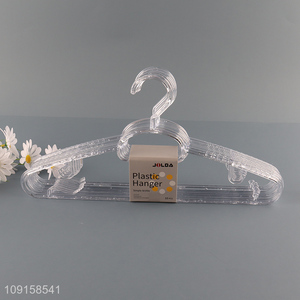 China products 10pcs household plastic clothes hanger for sale