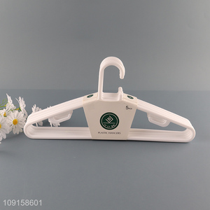 Top products 5pcs clothes hanger coat hanger plastic hanger