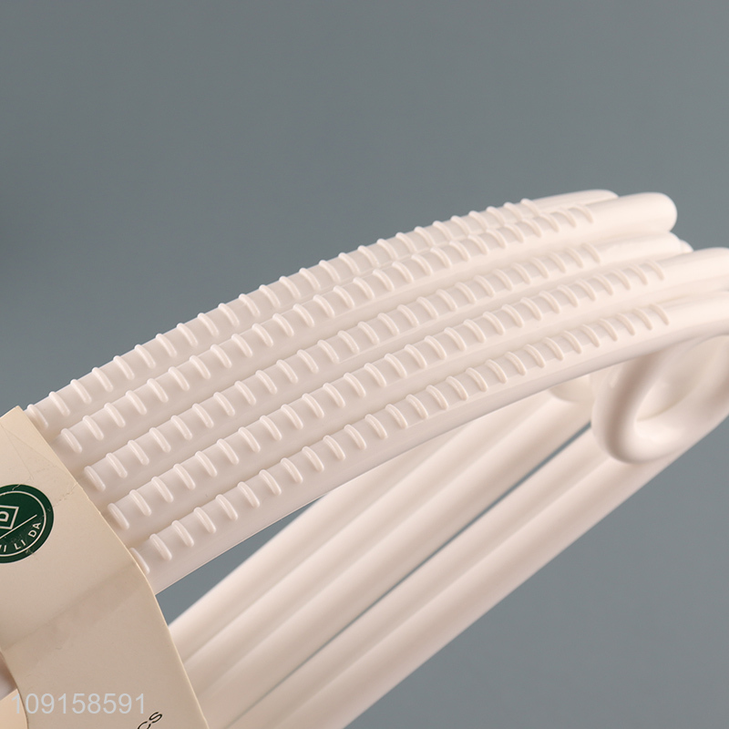 Top quality 5pcs plastic household clothes hanger coat hanger for sale