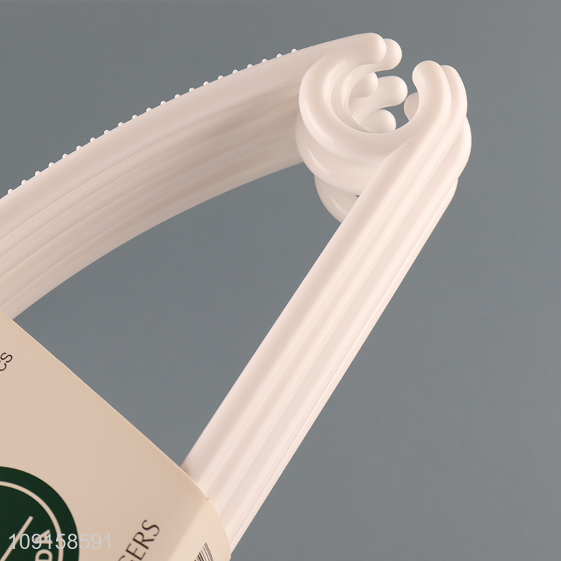 Top quality 5pcs plastic household clothes hanger coat hanger for sale