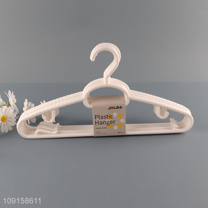 Good quality 10pcs plastic clothes hanger coat hanger for household