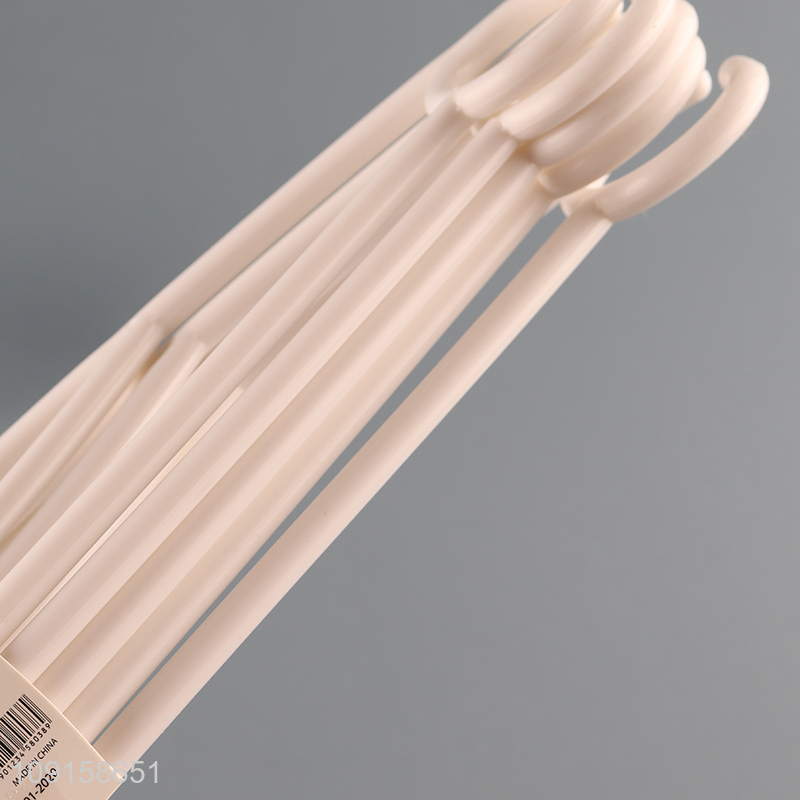 New arrival non-slip 5pcs plastic clothes hanger coat hanger