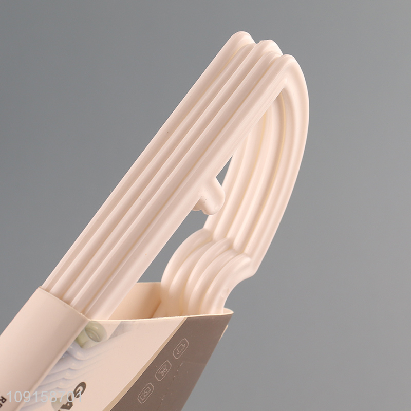 Top sale 5pcs children plastic clothes hanger coat hanger wholesale