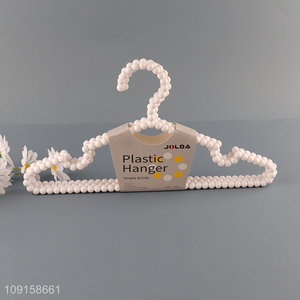 China supplier anti-slip 5pcs plastic clothes hanger coat hanger