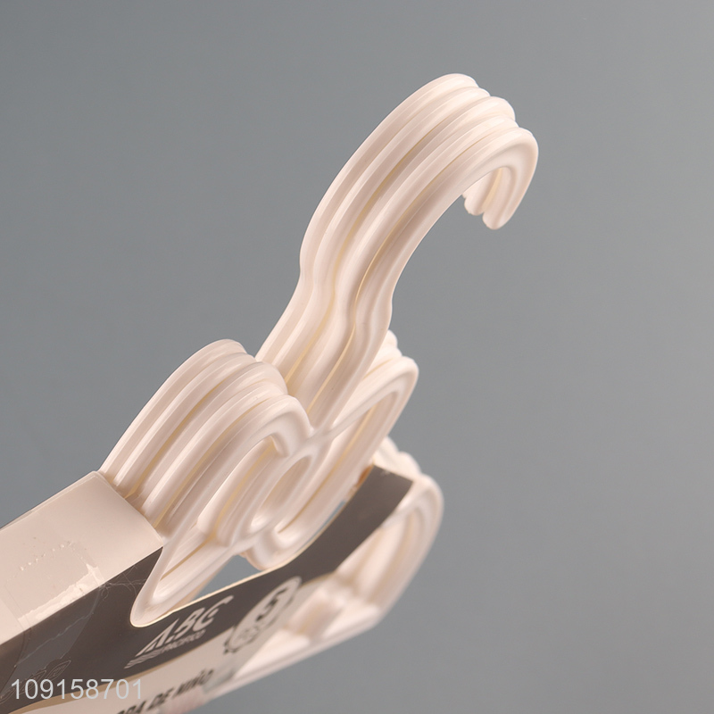 Top sale 5pcs children plastic clothes hanger coat hanger wholesale