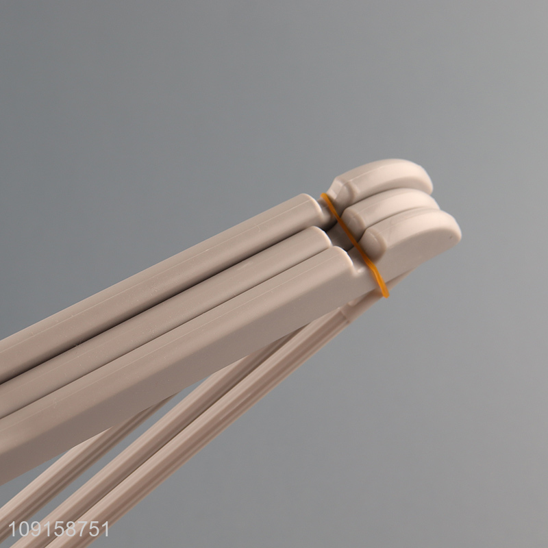 Good selling 3pcs household plastic clothes hanger coat hanger wholesale