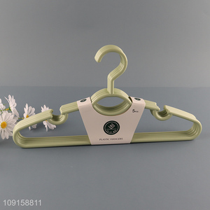 Yiwu market plastic anti-slip clothes hanger coat hanger for sale