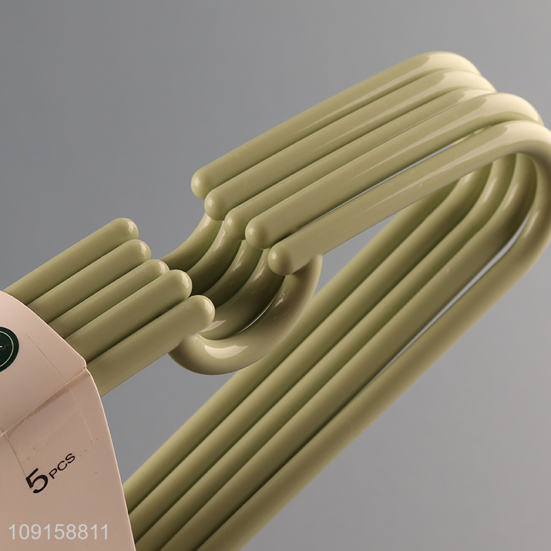 Yiwu market plastic anti-slip clothes hanger coat hanger for sale