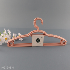 Factory direct sale plastic clothes hanger coat hanger set wholesale