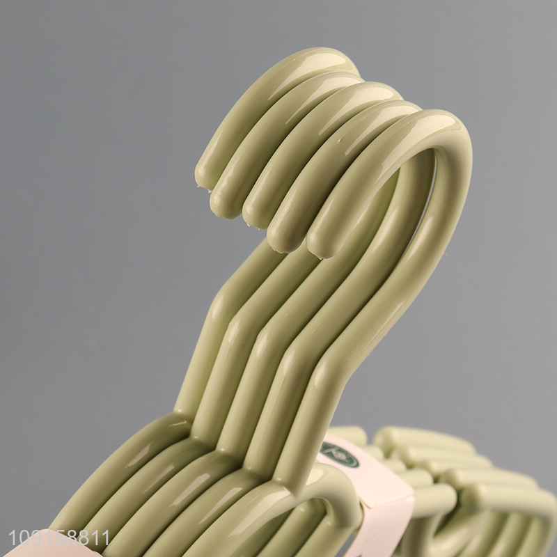 Yiwu market plastic anti-slip clothes hanger coat hanger for sale