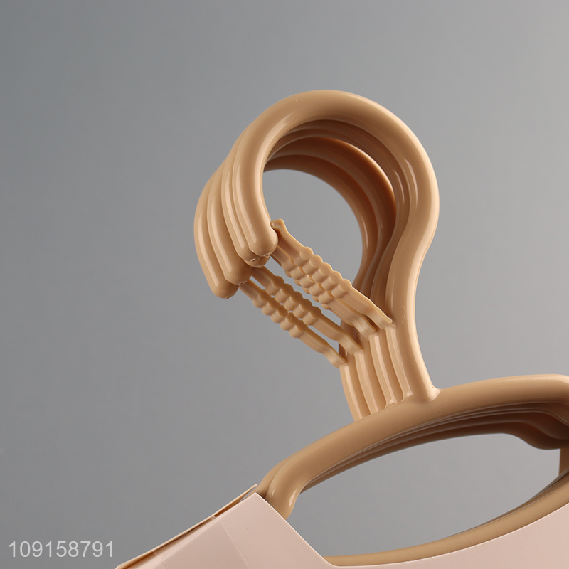 Top quality 5pcs plastic anti-slip clothes hanger coat hanger for sale