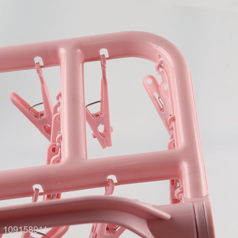 Online wholesale plastic household socks hanging rack drying rack