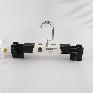 Top sale 3pcs household leather pattern pants rack wholesale