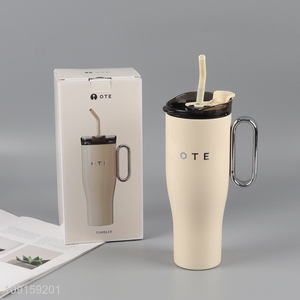 High Quality 316 Stainless Steel Insulated Water Bottle with Lid & Silicone Straw