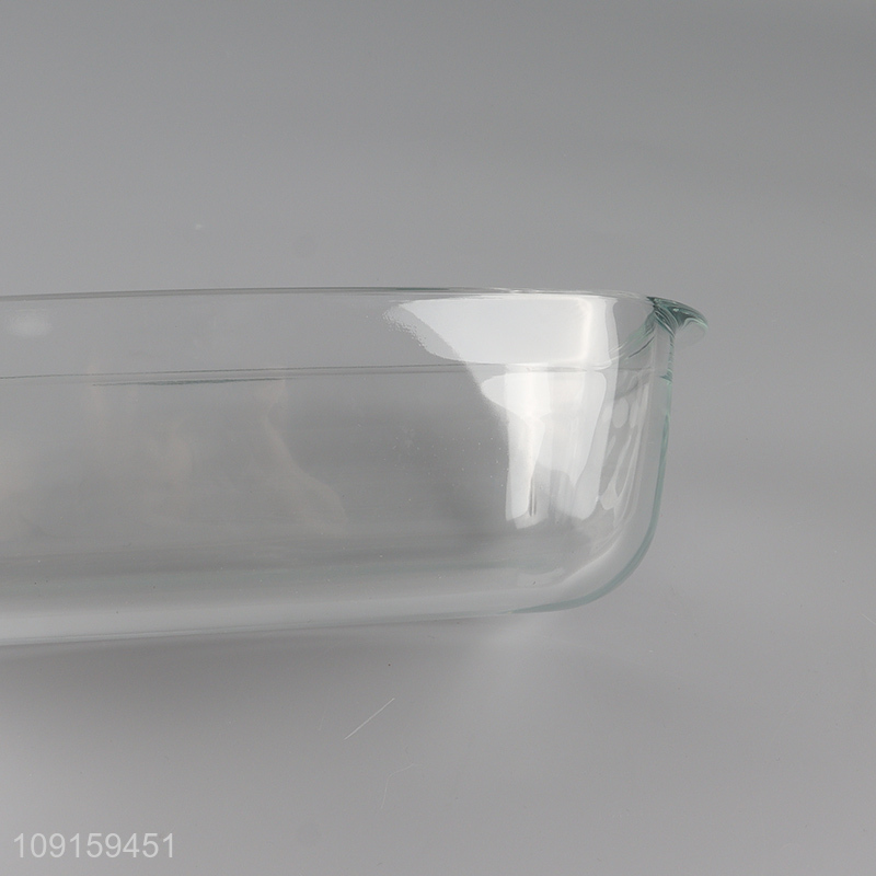 Wholesale 4.5L High Borosilicate Glass Casserole Dish with Lid for Baking