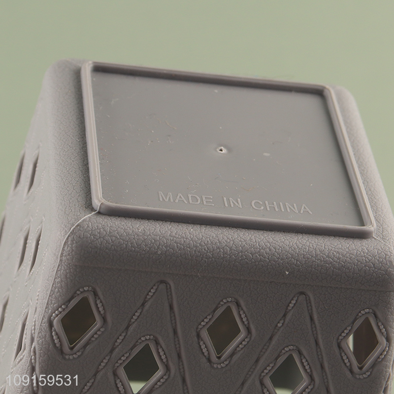 Factory wholesale square desktop organizer storage basket for home office