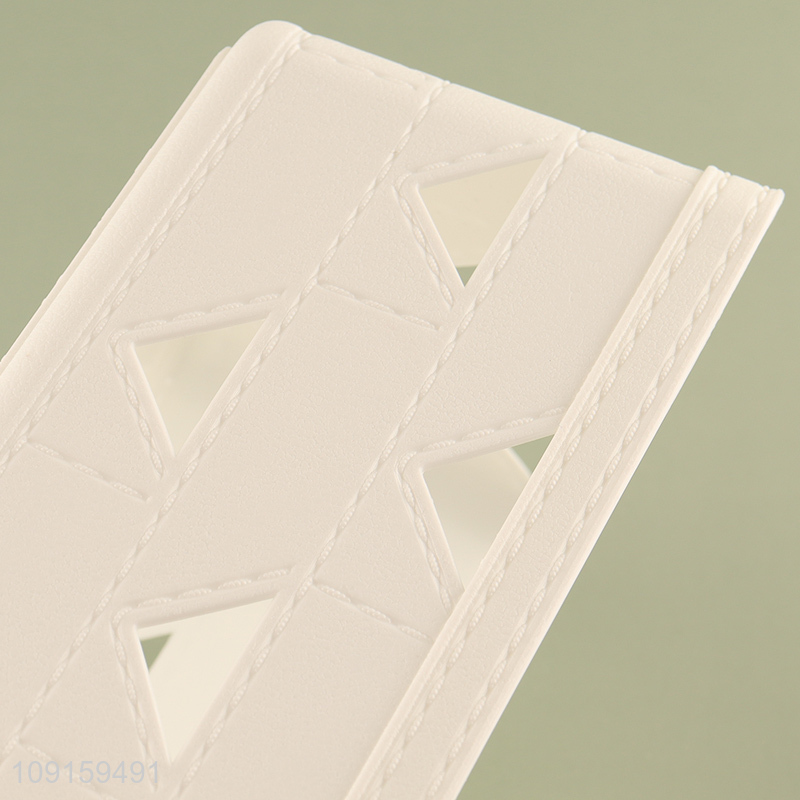 Top selling rectangle hollow plastic storage basket for desktop