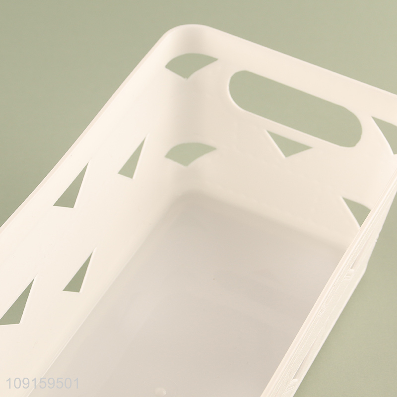 Online wholesale desktop organizer plastic storage basket for home