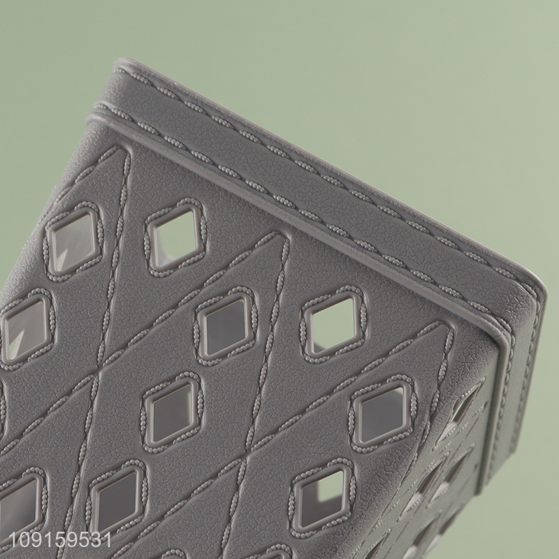 Factory wholesale square desktop organizer storage basket for home office