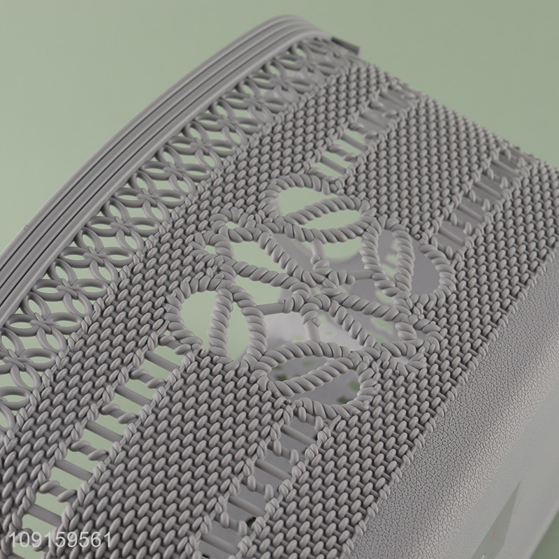 Top quality hollow vegetable storage basket with handle