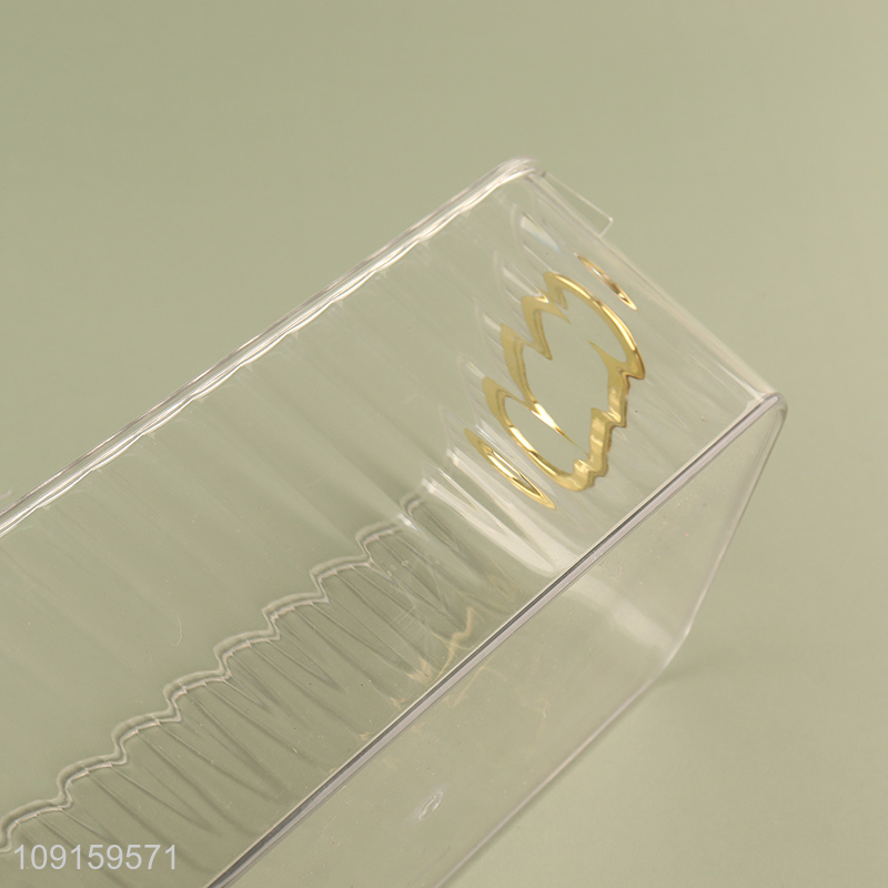 Good quality clear plastic storage box storage for desktop organizer