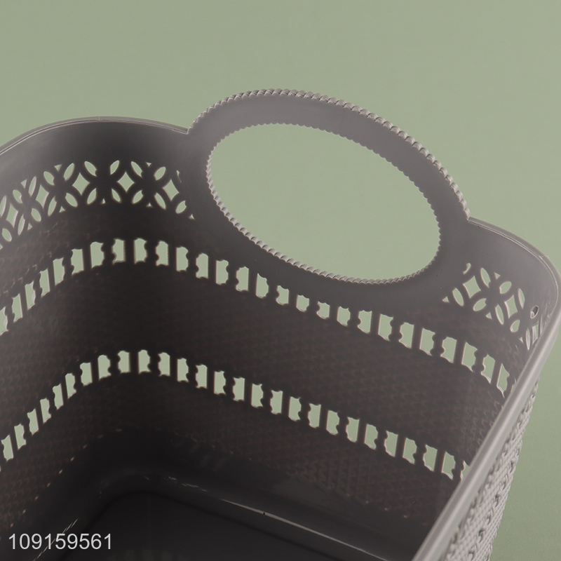 Top quality hollow vegetable storage basket with handle