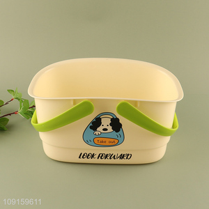 Factory price household bathroom water bucket with handle