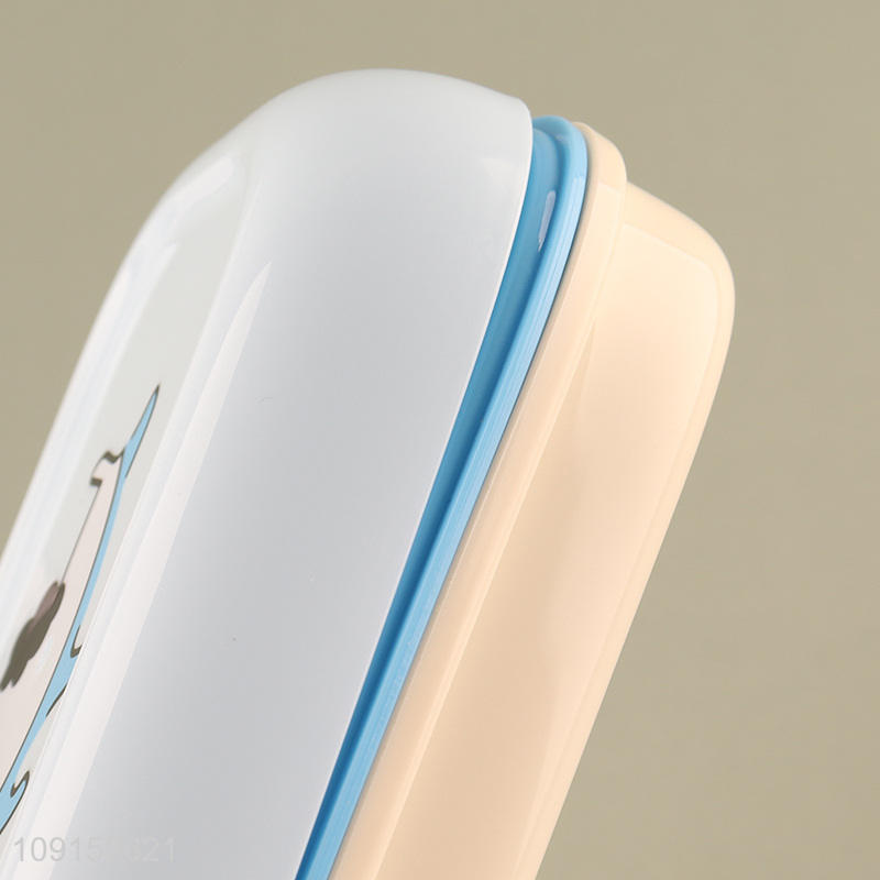 New arrival bathroom accessories plastic soap box with lid