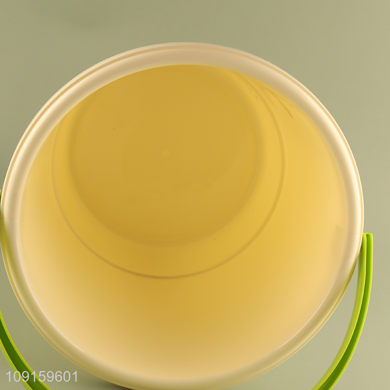 China factory cartoon printed bathroom water bucket with handle