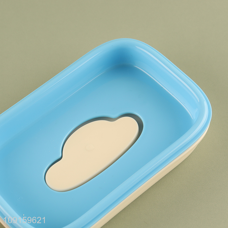 New arrival bathroom accessories plastic soap box with lid