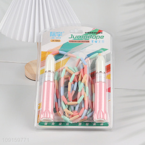 New Product Beaded Jump Rope Tangle Free Skipping Rope for Students